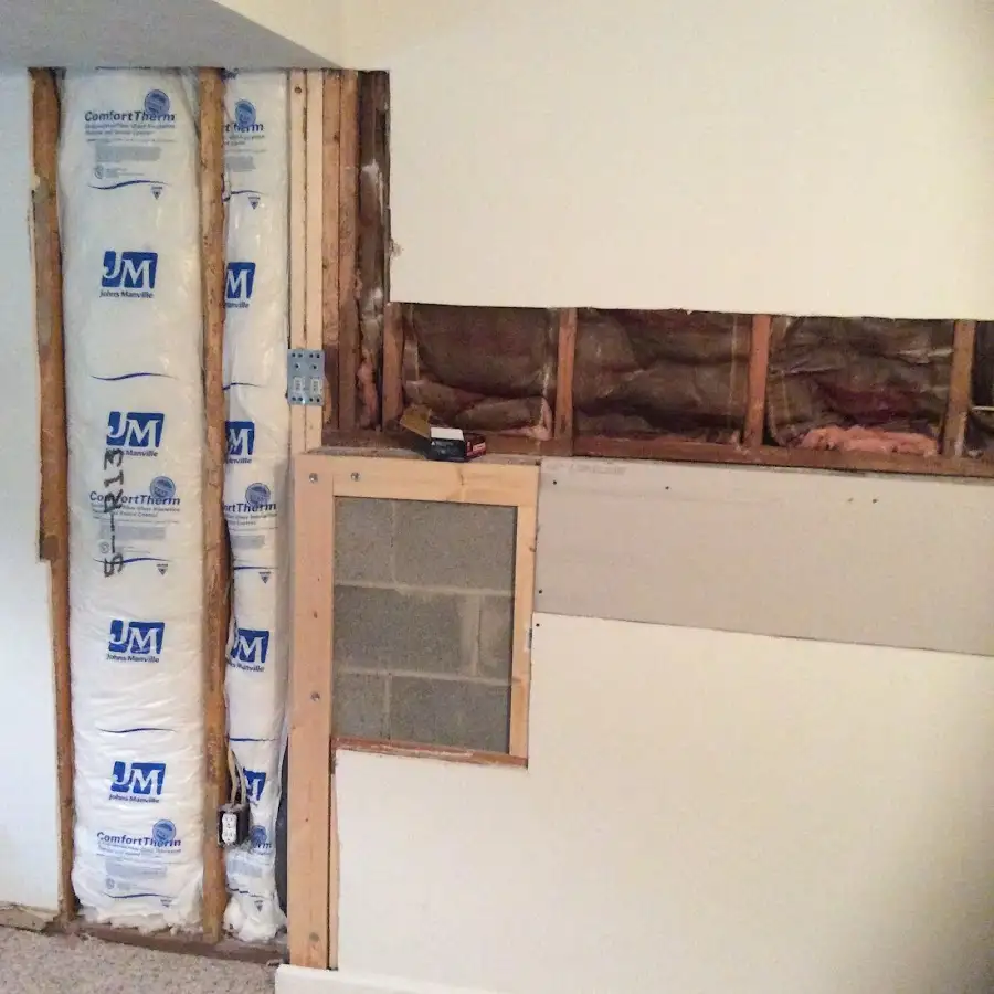 Wall insulation replacement during Contents Cleaning & Restoration in Douglass Hills